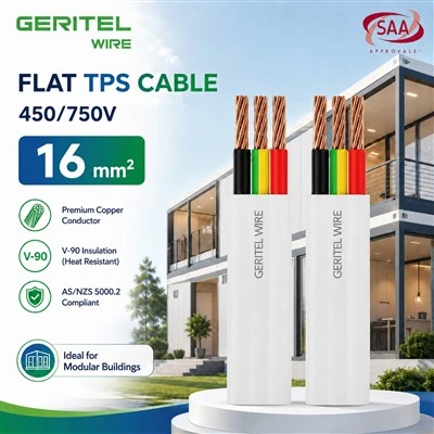 Kabel TPS Datar Rumah Kontainer|AS/NZS 5000.2 Kawat Bangunan